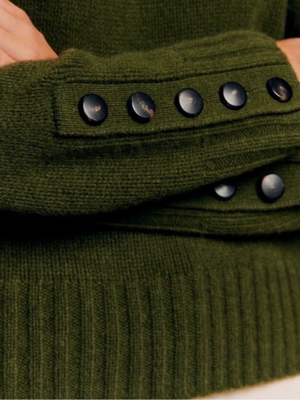 Sezane Dylan Jumper Perfect Green - Picture 3 of 8